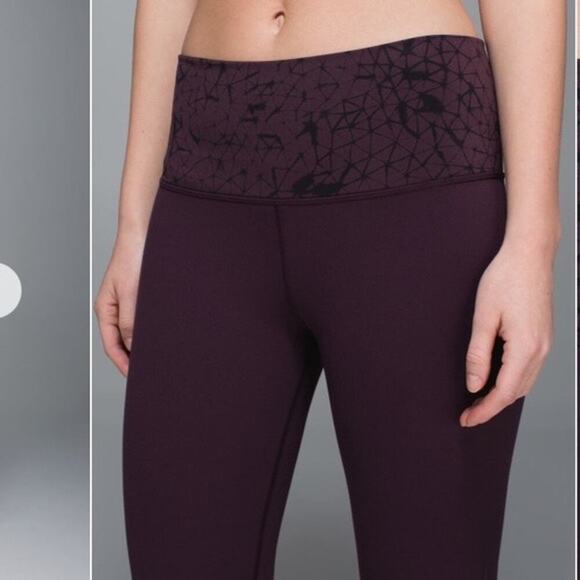 Lululemon Groove Pant II *Full-On Luon Black Cherry Star Crushed - Picture 9 of 9